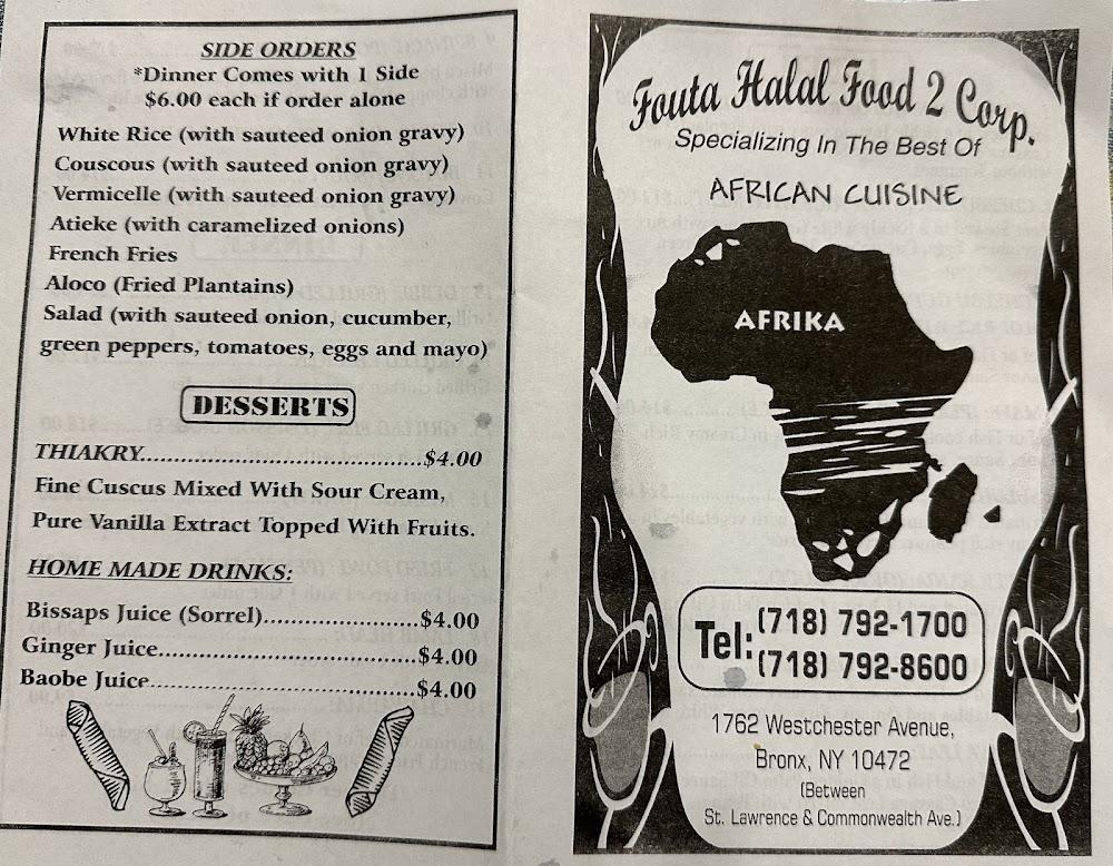 fouta halal food 2 corp Menu image 3